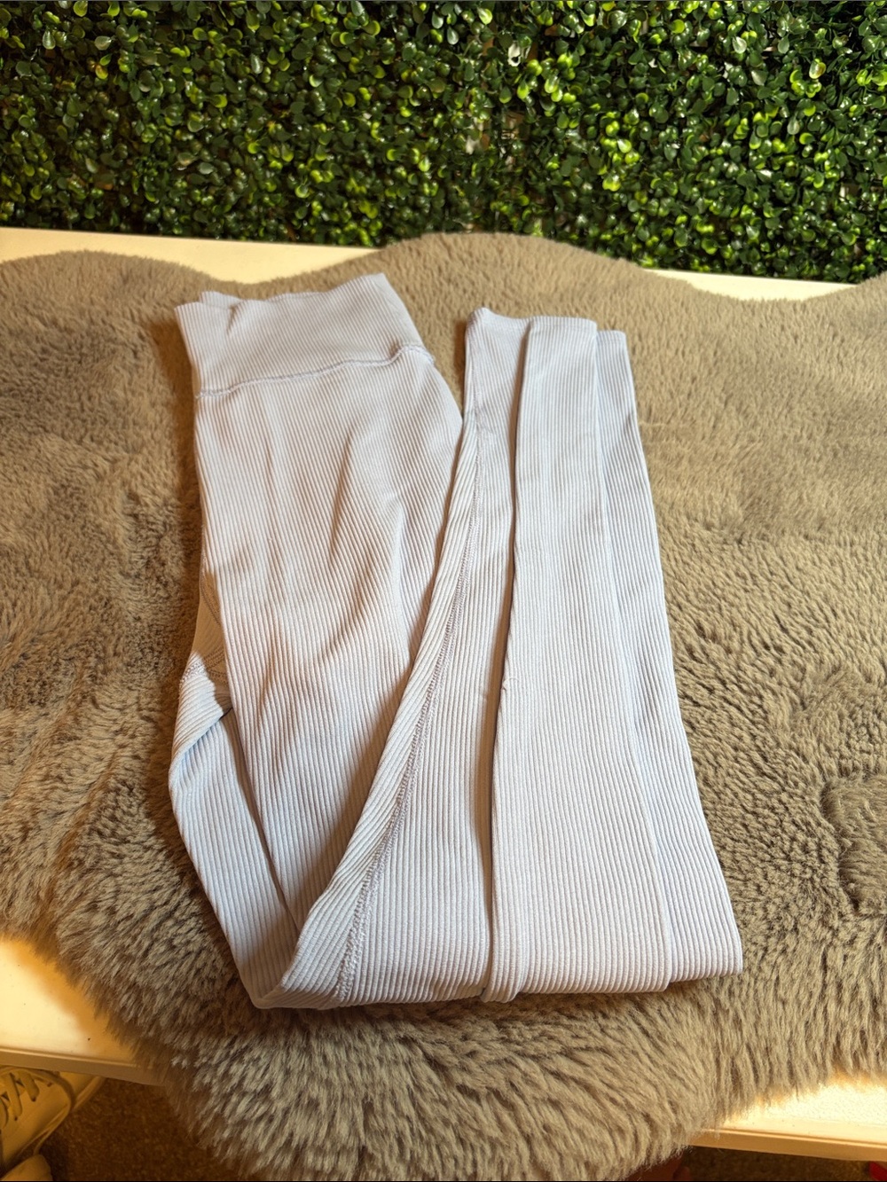 Abercrombie & Fitch Light Blue Ribbed Leggings Size Small